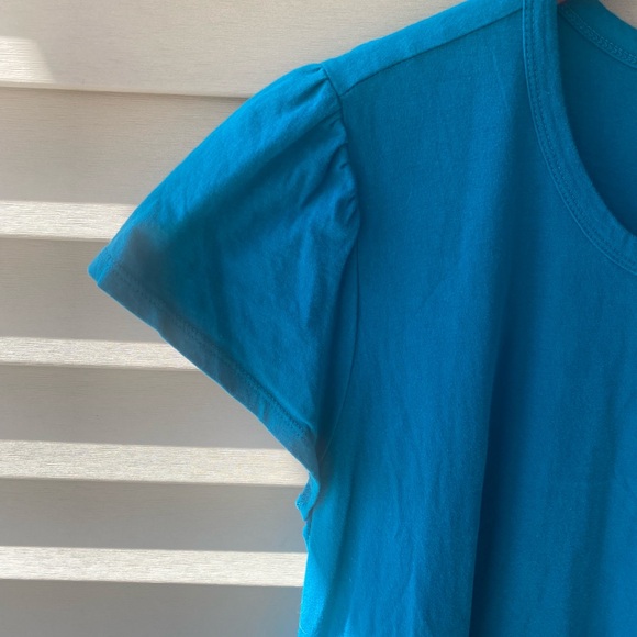 Time and Tru Teal Tiered Mini Dress - Picture 5 of 8